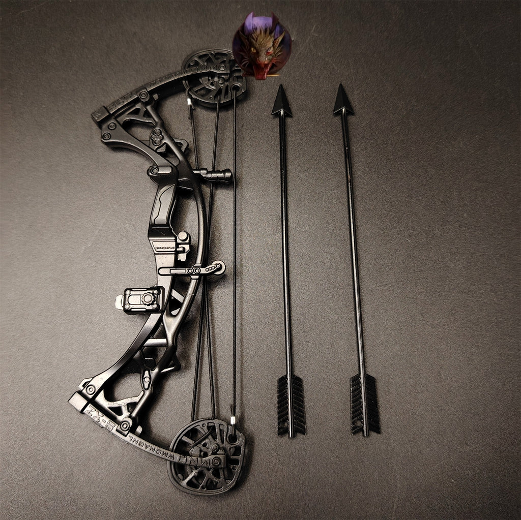 Delta Force Game Composite Bow Miniature Metal Replica