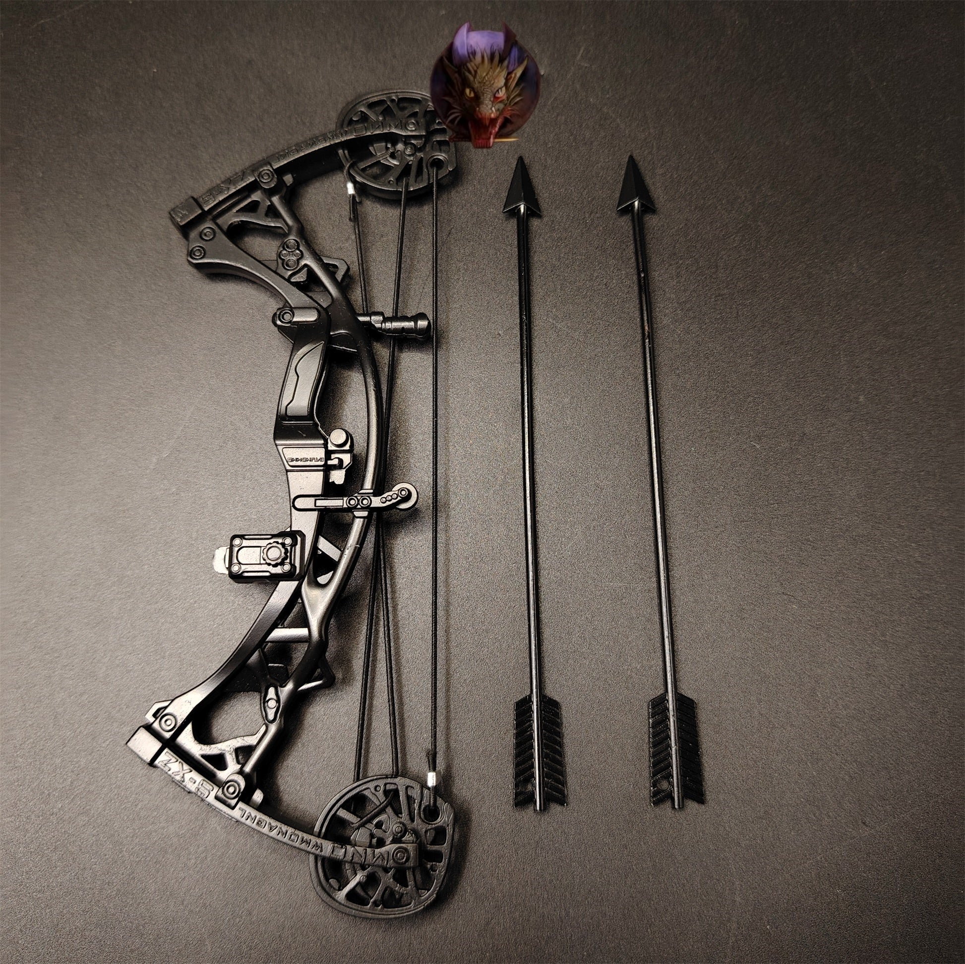 Delta Force Game Composite Bow Miniature Metal Replica