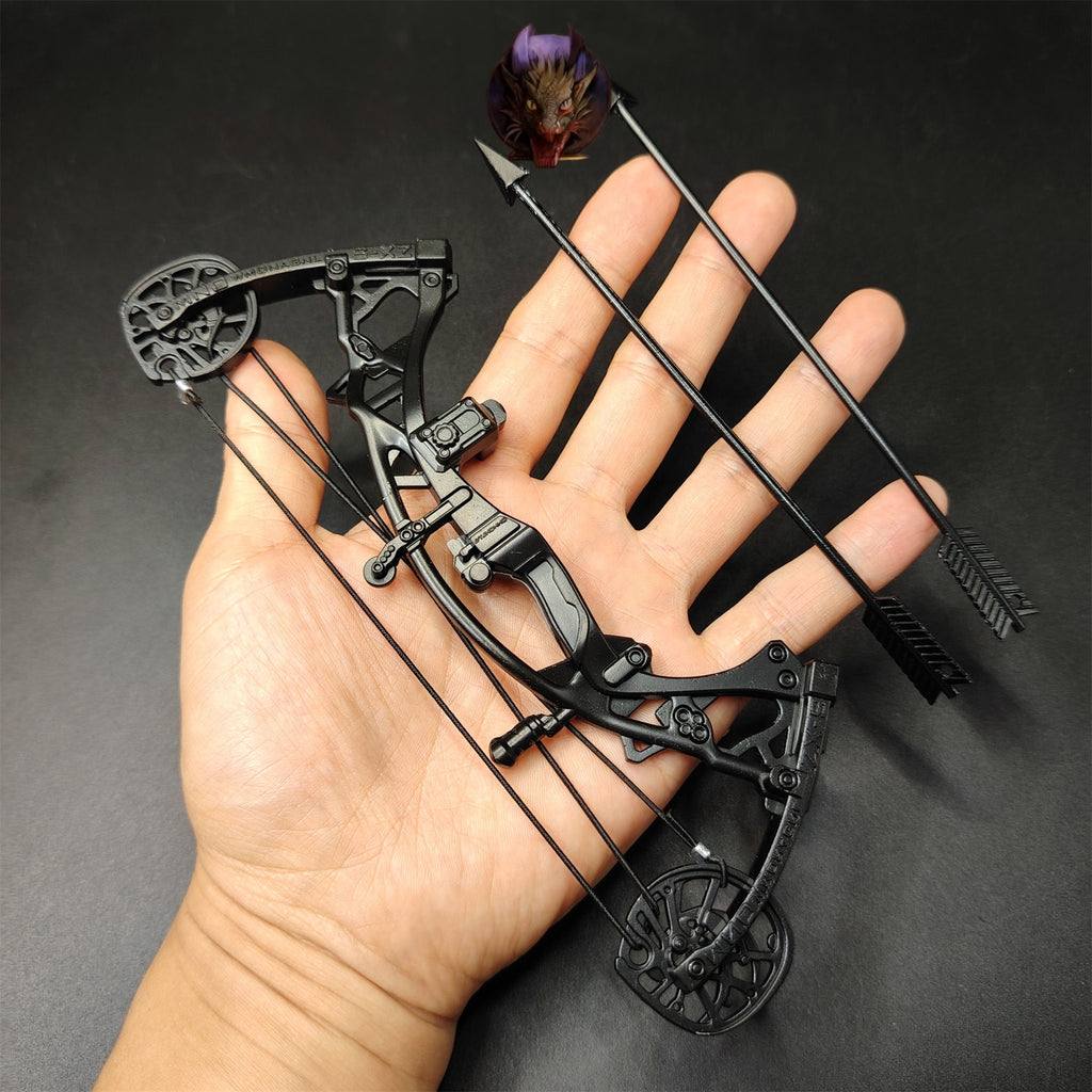 Delta Force Game Composite Bow Miniature Metal Replica