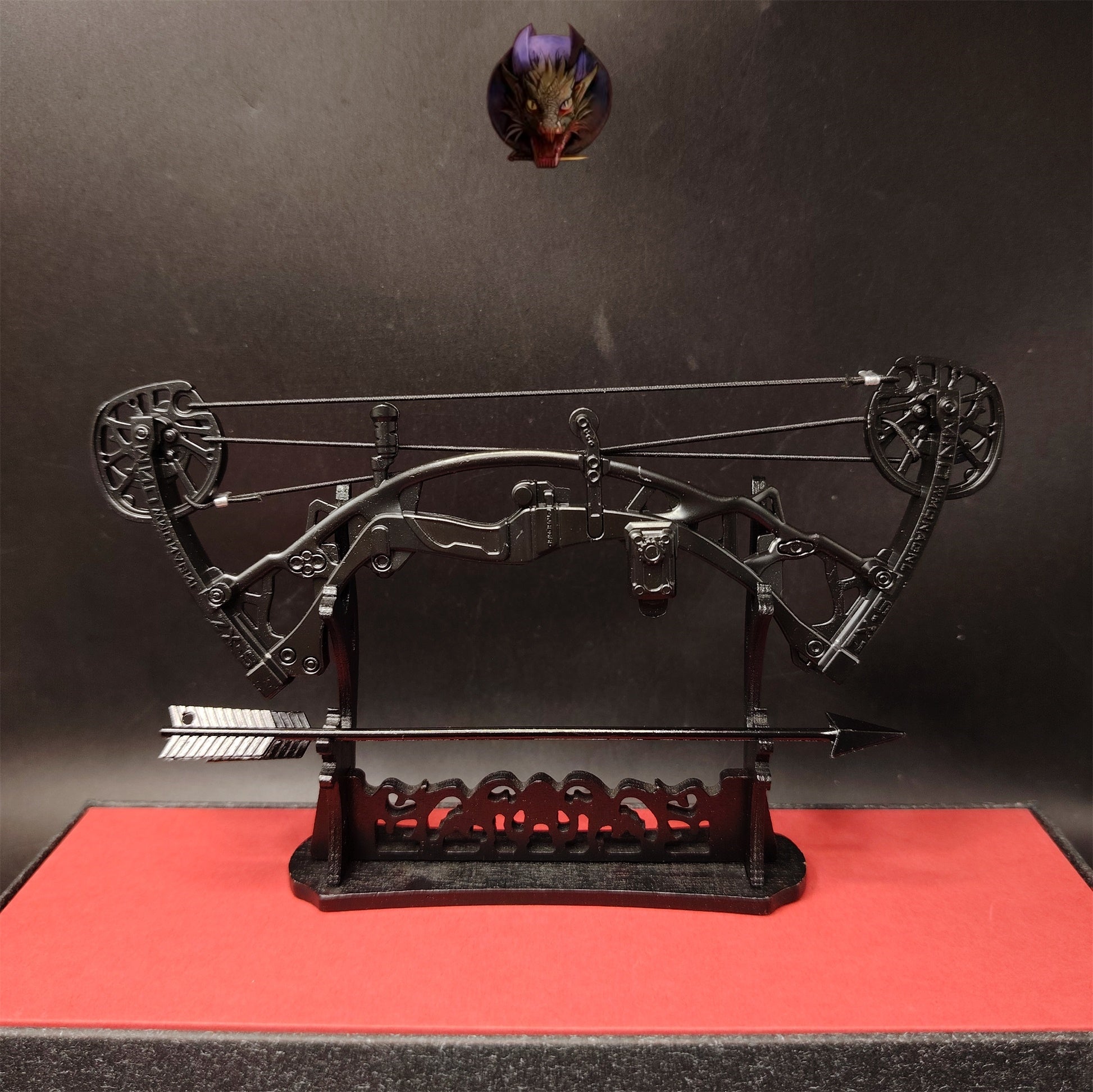 Delta Force Game Composite Bow Miniature Metal Replica