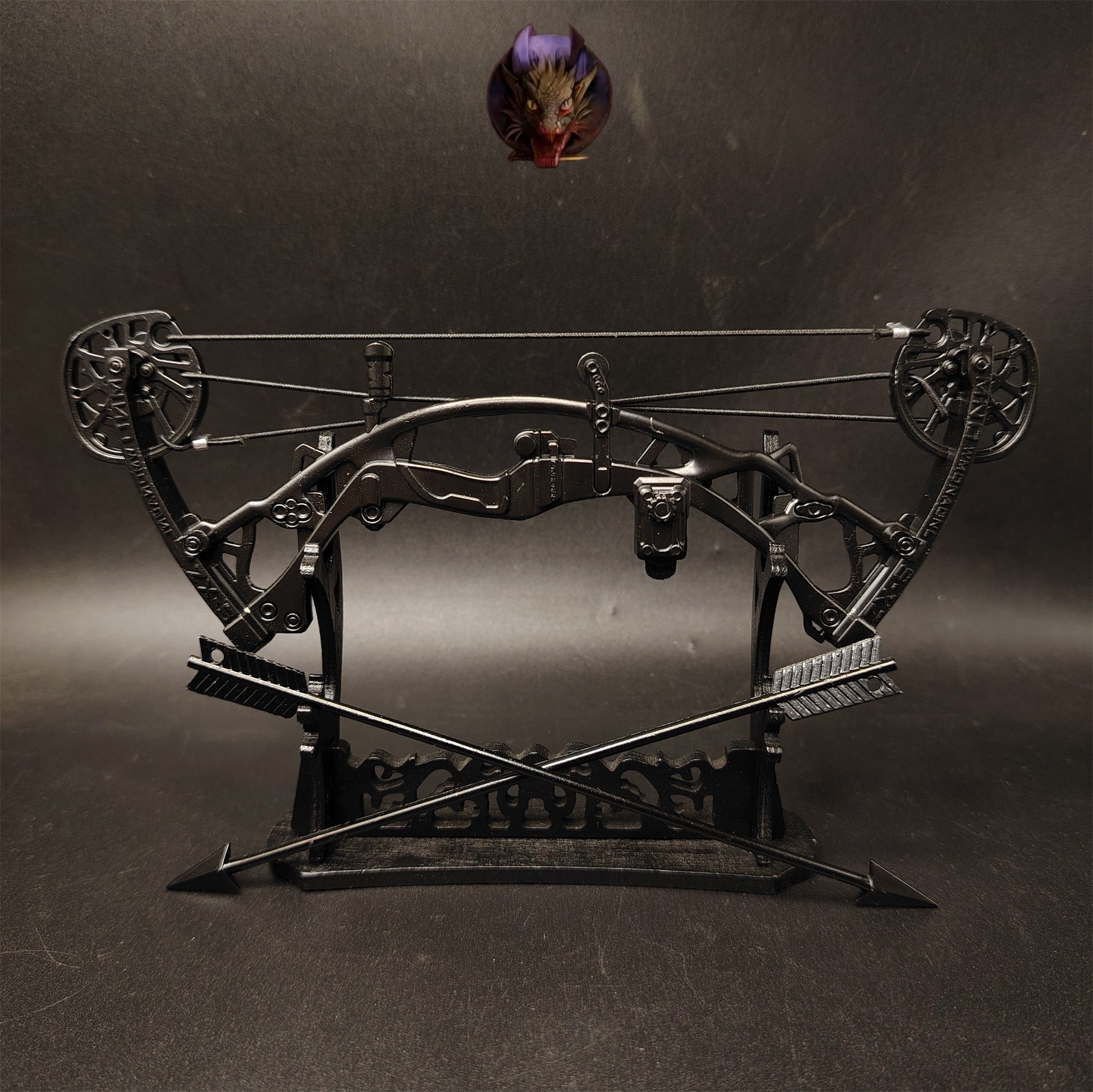 Delta Force Game Composite Bow Miniature Metal Replica