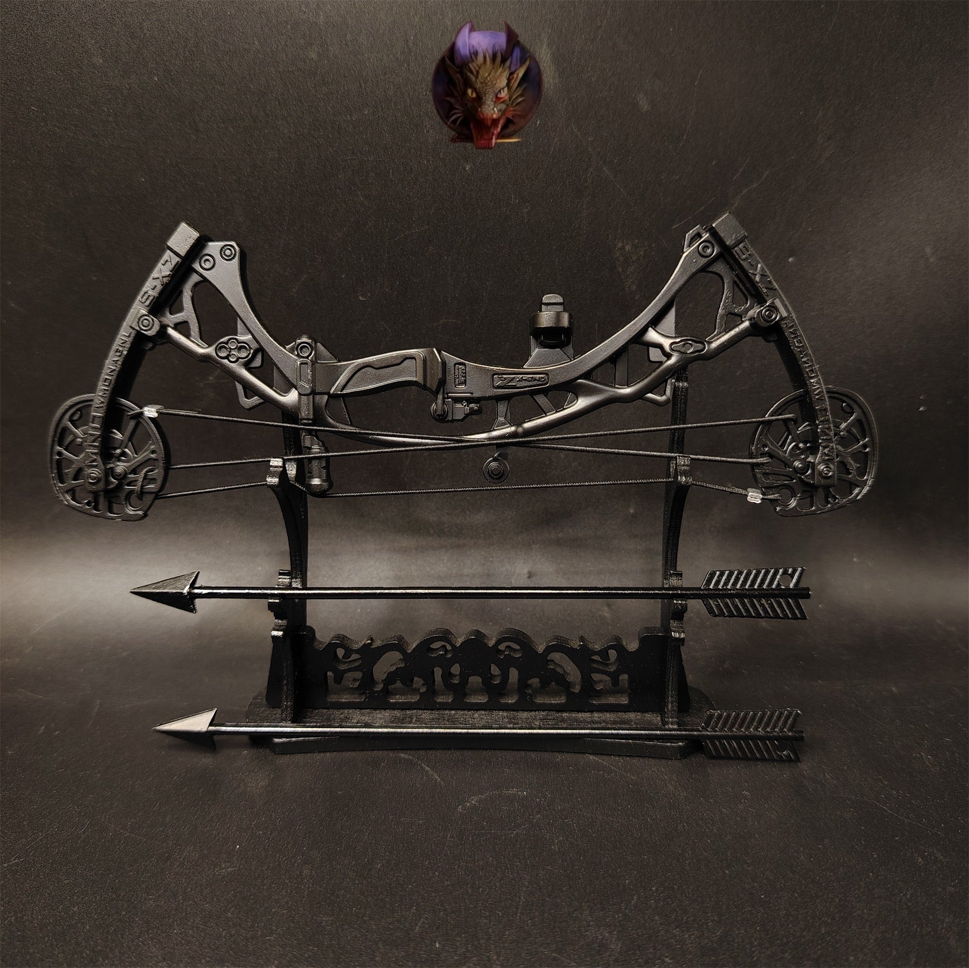 Delta Force Game Composite Bow Miniature Metal Replica