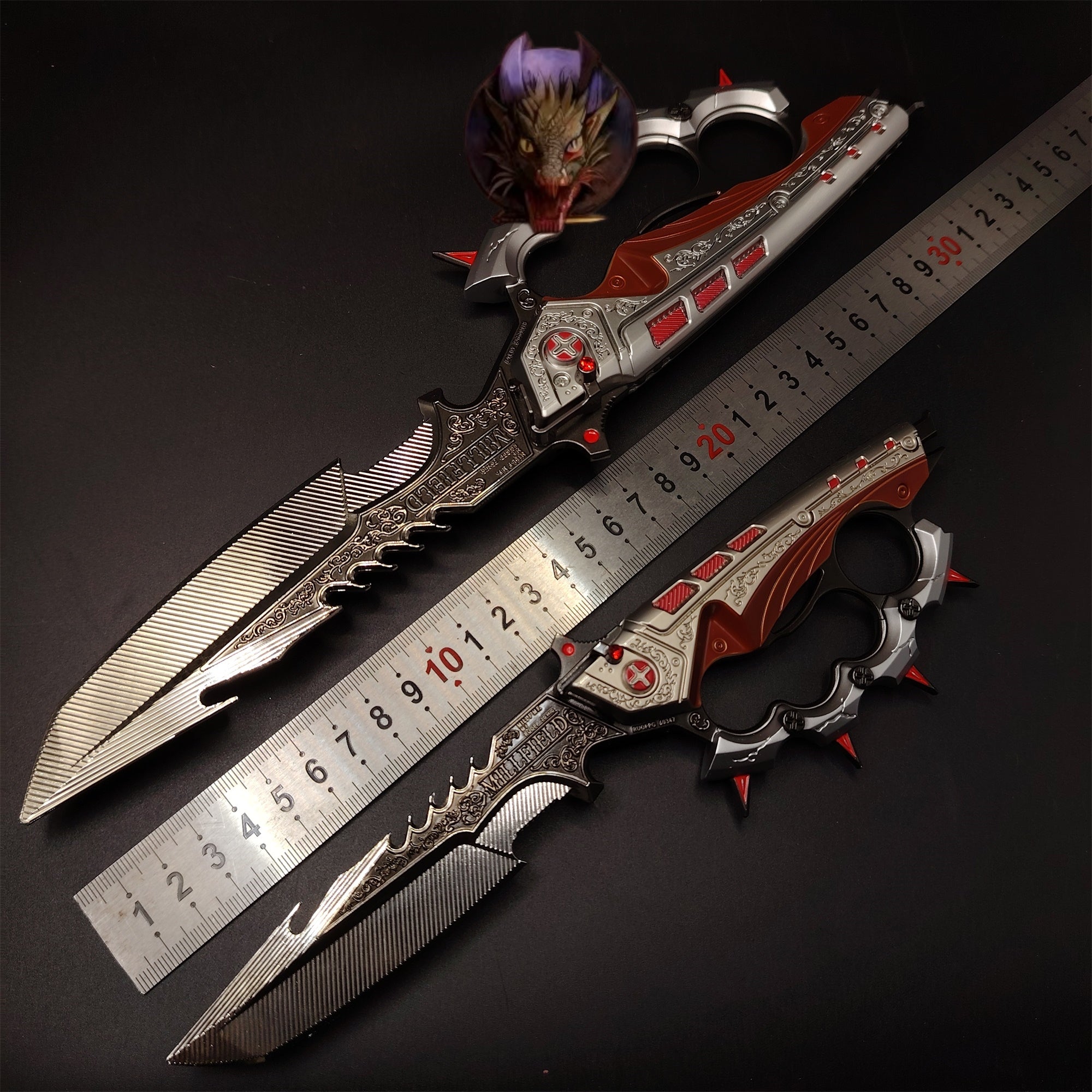 Delta Force Creed Knife Metal Blunt Replica 2 Options