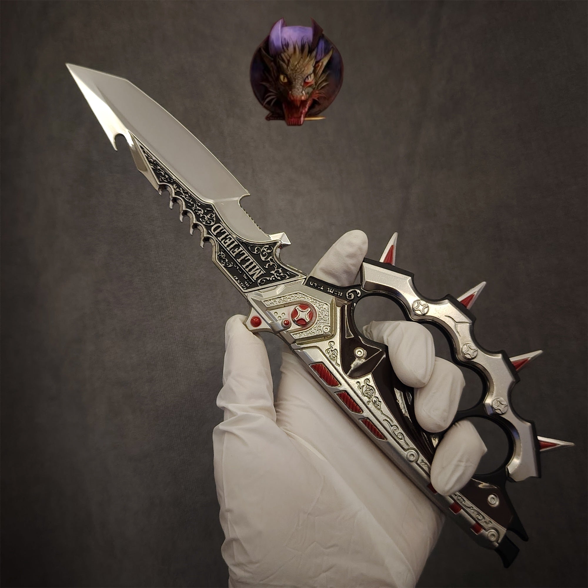 Delta Force Creed Knife Metal Blunt Replica