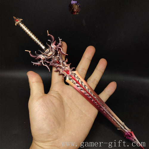 Chinese Anime Dark Dragon Sword Metal Replica
