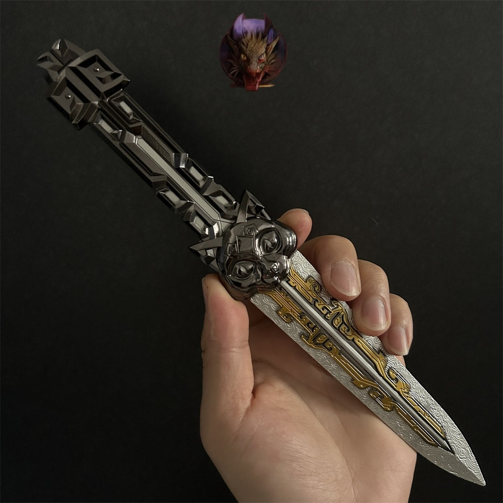 Delta Force Game Data Throwing Knife Blunt Metal Replica