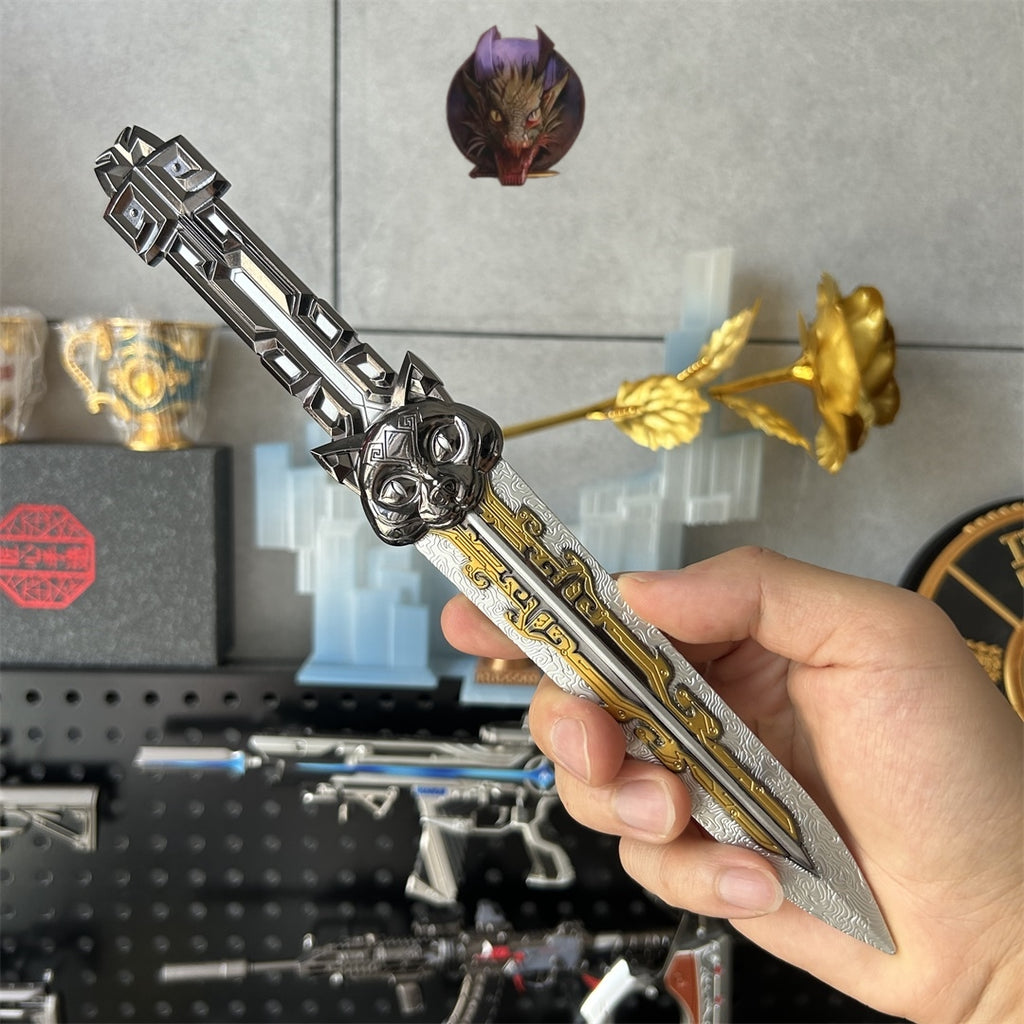 Delta Force Game Data Throwing Knife Blunt Metal Replica