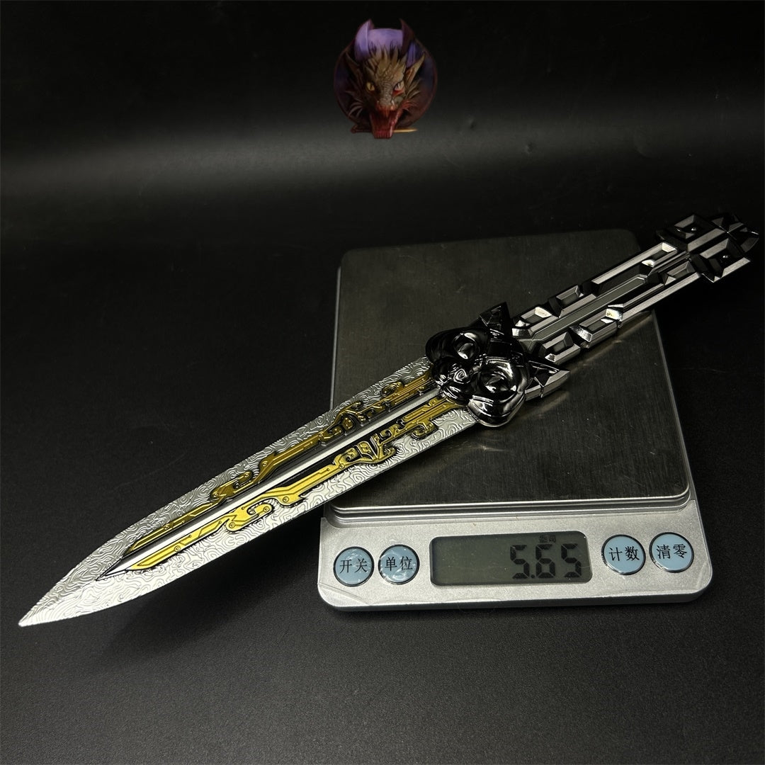 Delta Force Game Data Throwing Knife Blunt Metal Replica