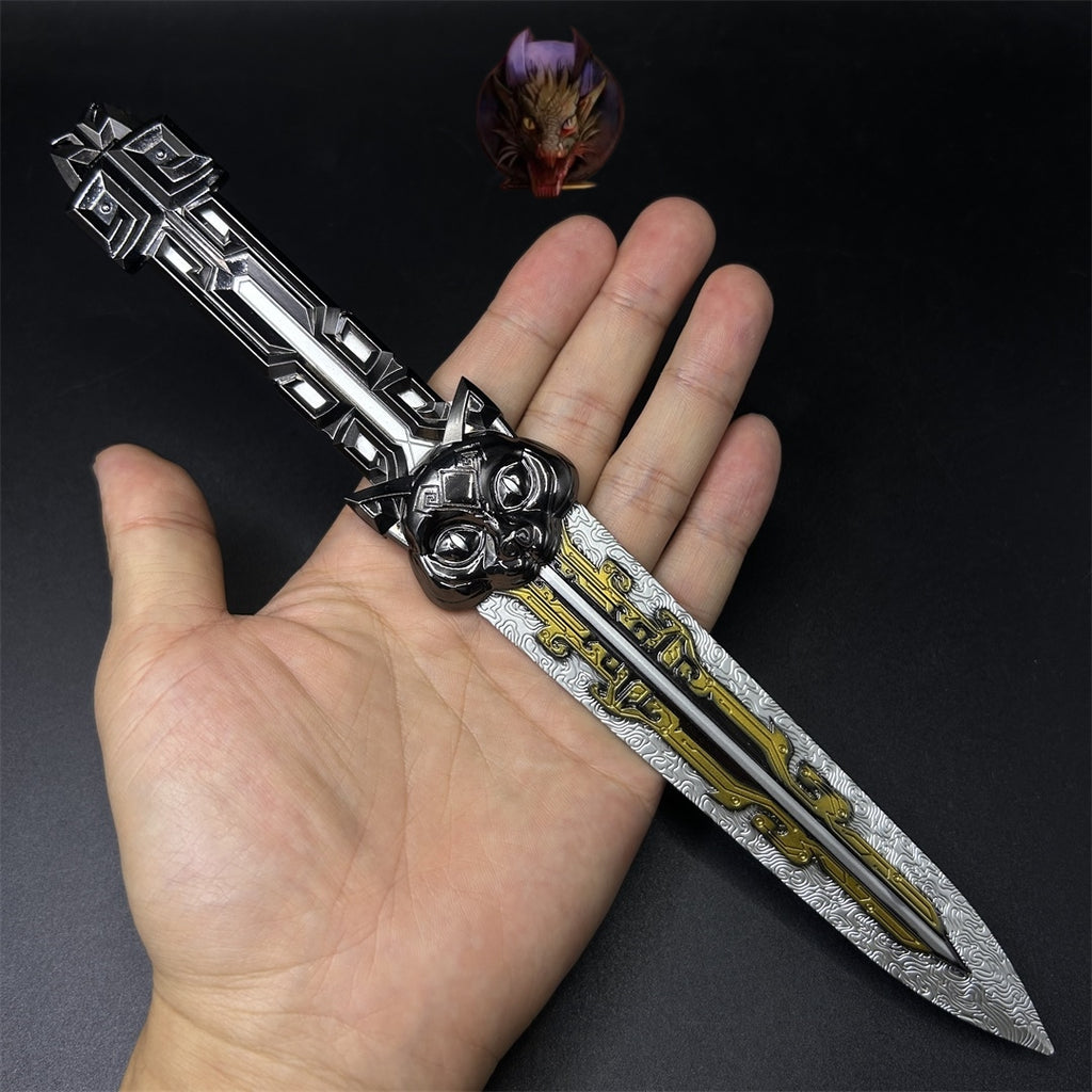 Delta Force Game Data Throwing Knife Blunt Metal Replica