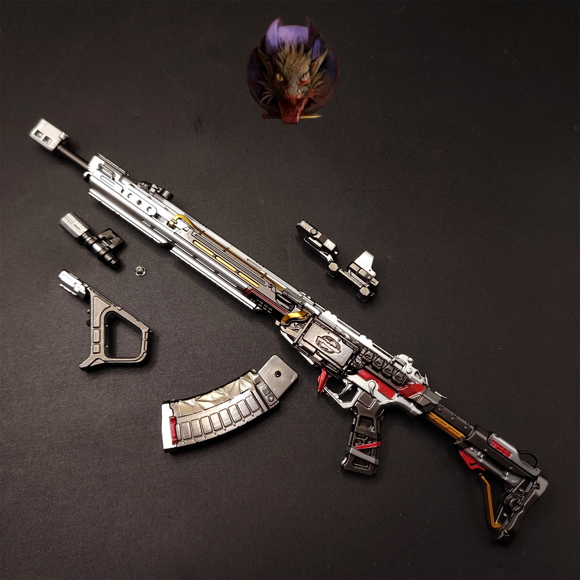Delta Force Detachable Teng Long Assault Rifle Metal Replica