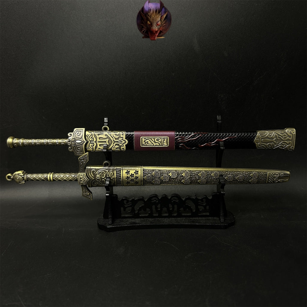 2-Layer Wood Display Holder Mini Katana Stand