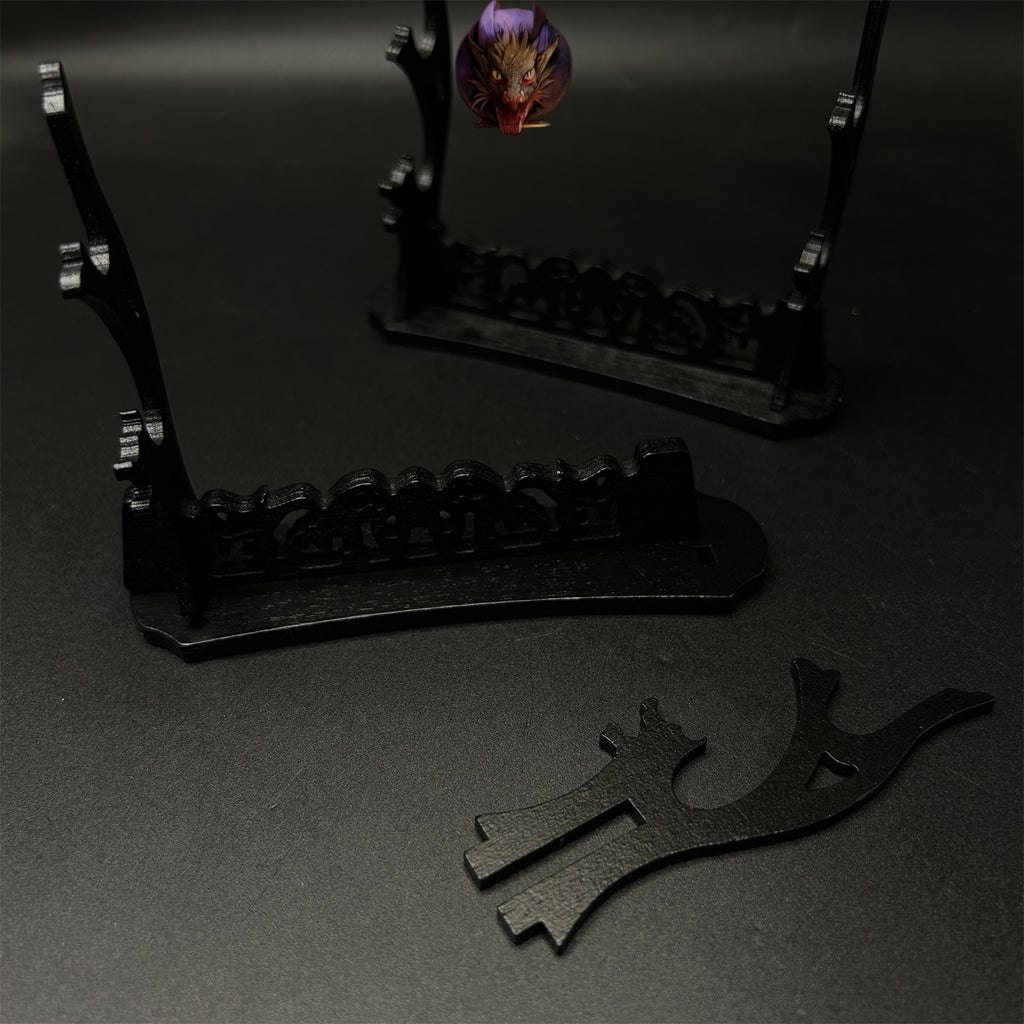 2-Layer Wood Display Holder Mini Katana Stand