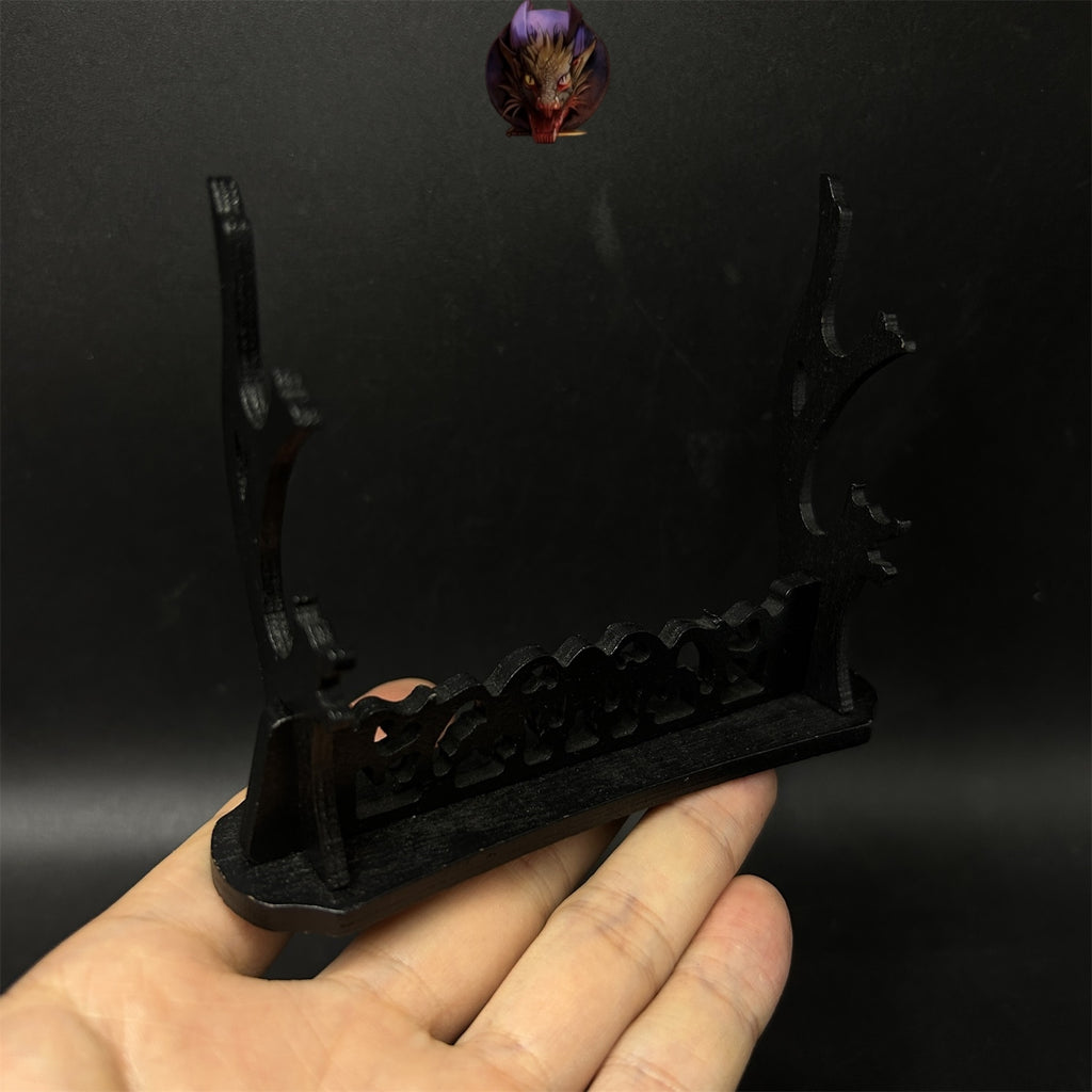 2-Layer Wood Display Holder Mini Katana Stand
