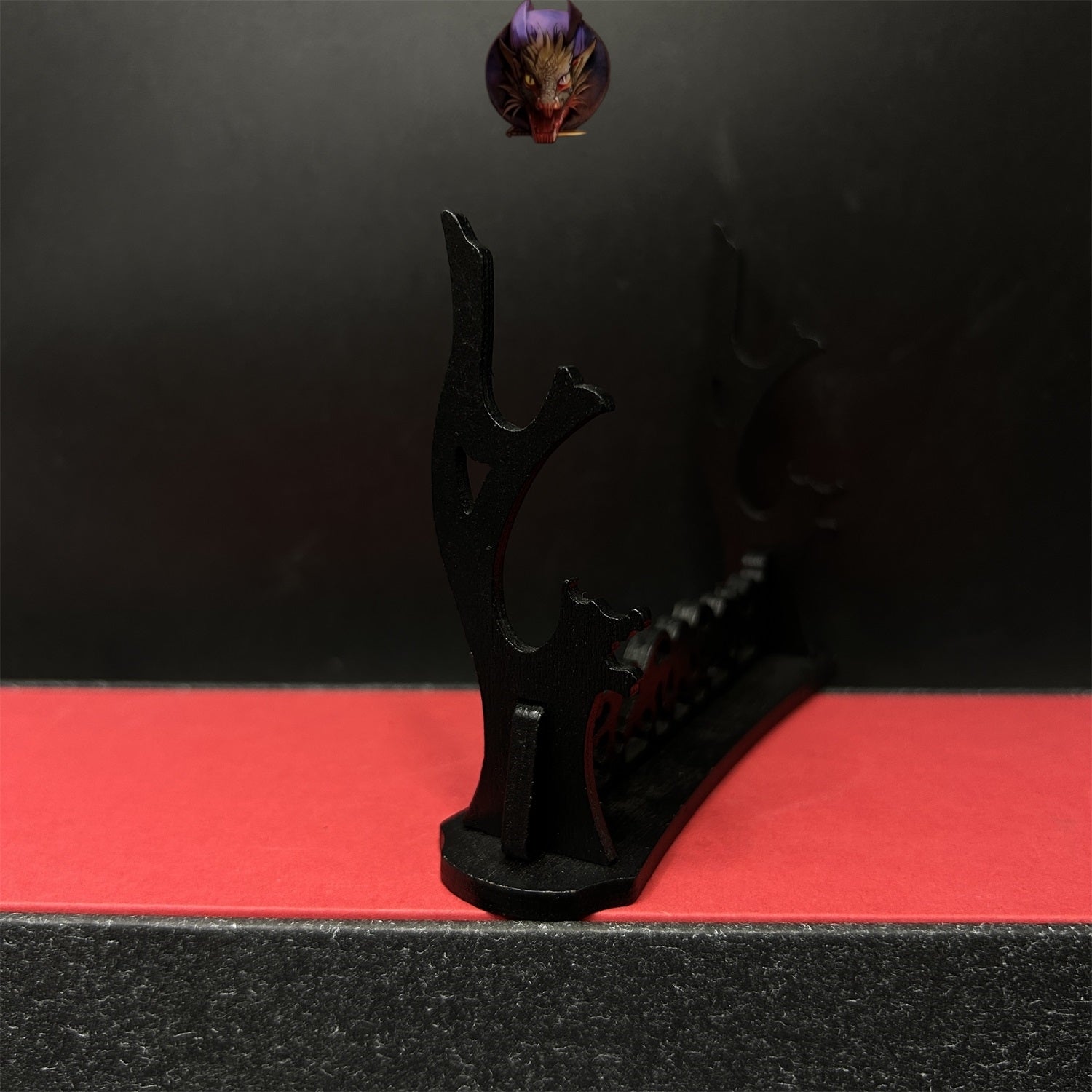 2-Layer Wood Display Holder Mini Katana Stand