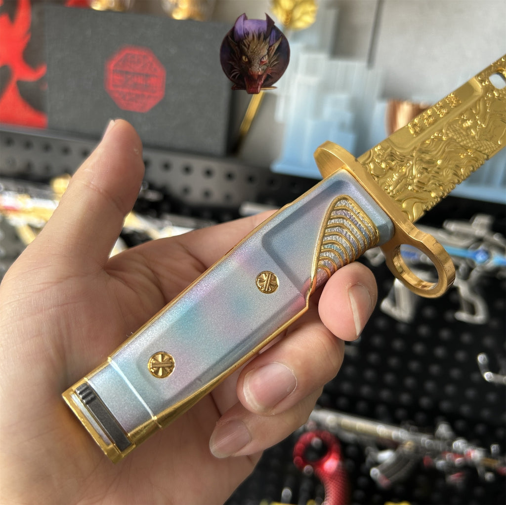 Delta Force Game Dragon Tooth Knife Metal Replica