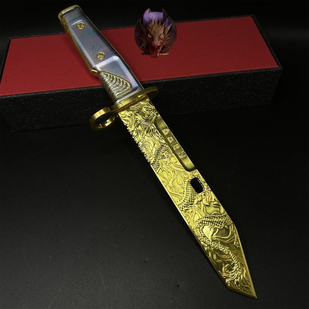Delta Force Game Dragon Tooth Knife Metal Replica