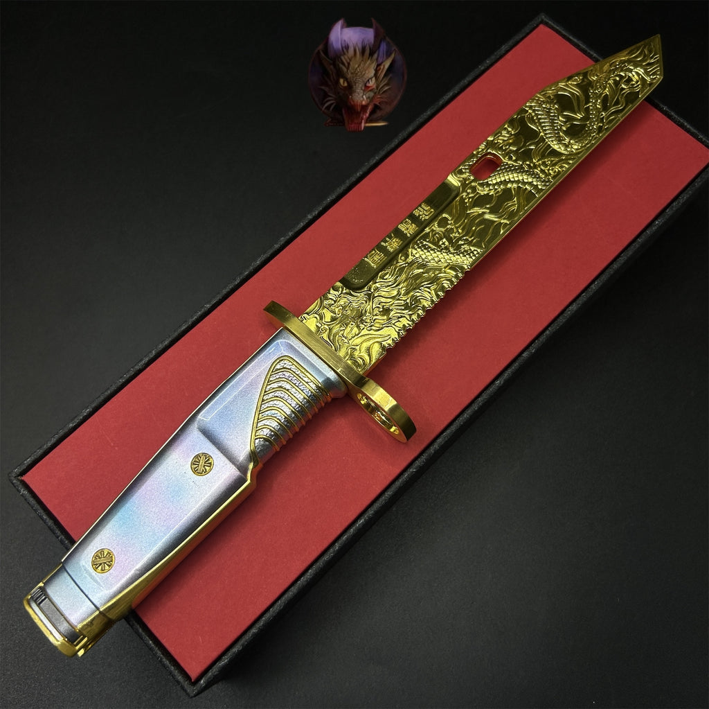 Delta Force Game Dragon Tooth Knife Metal Replica