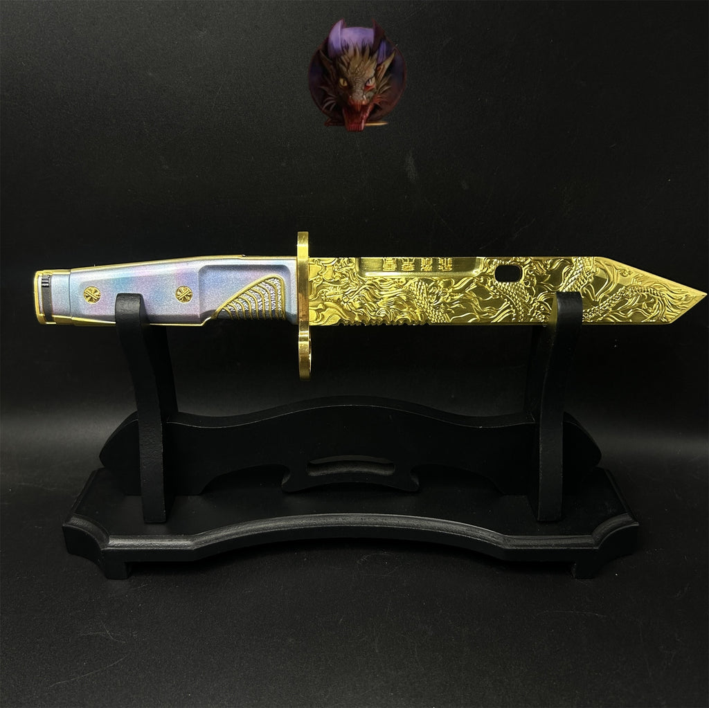 Delta Force Game Dragon Tooth Knife Metal Replica