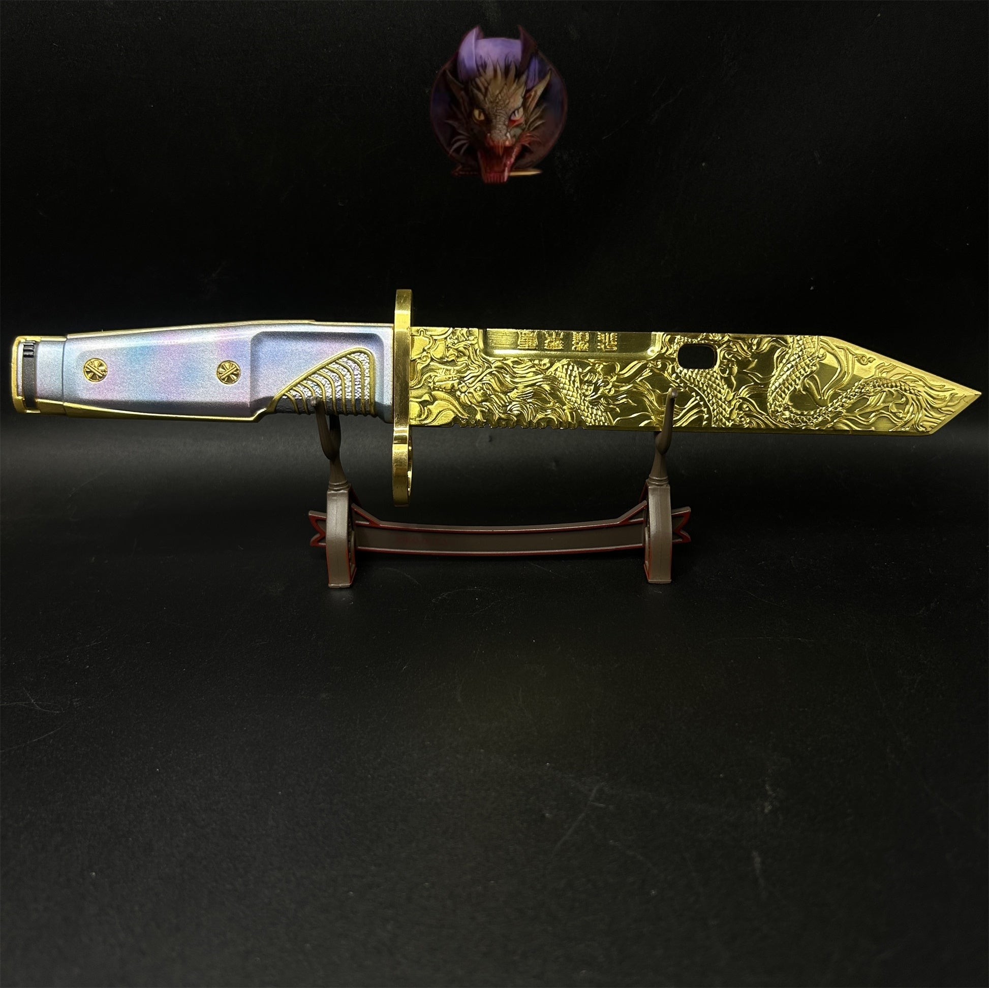 Delta Force Game Dragon Tooth Knife Metal Replica