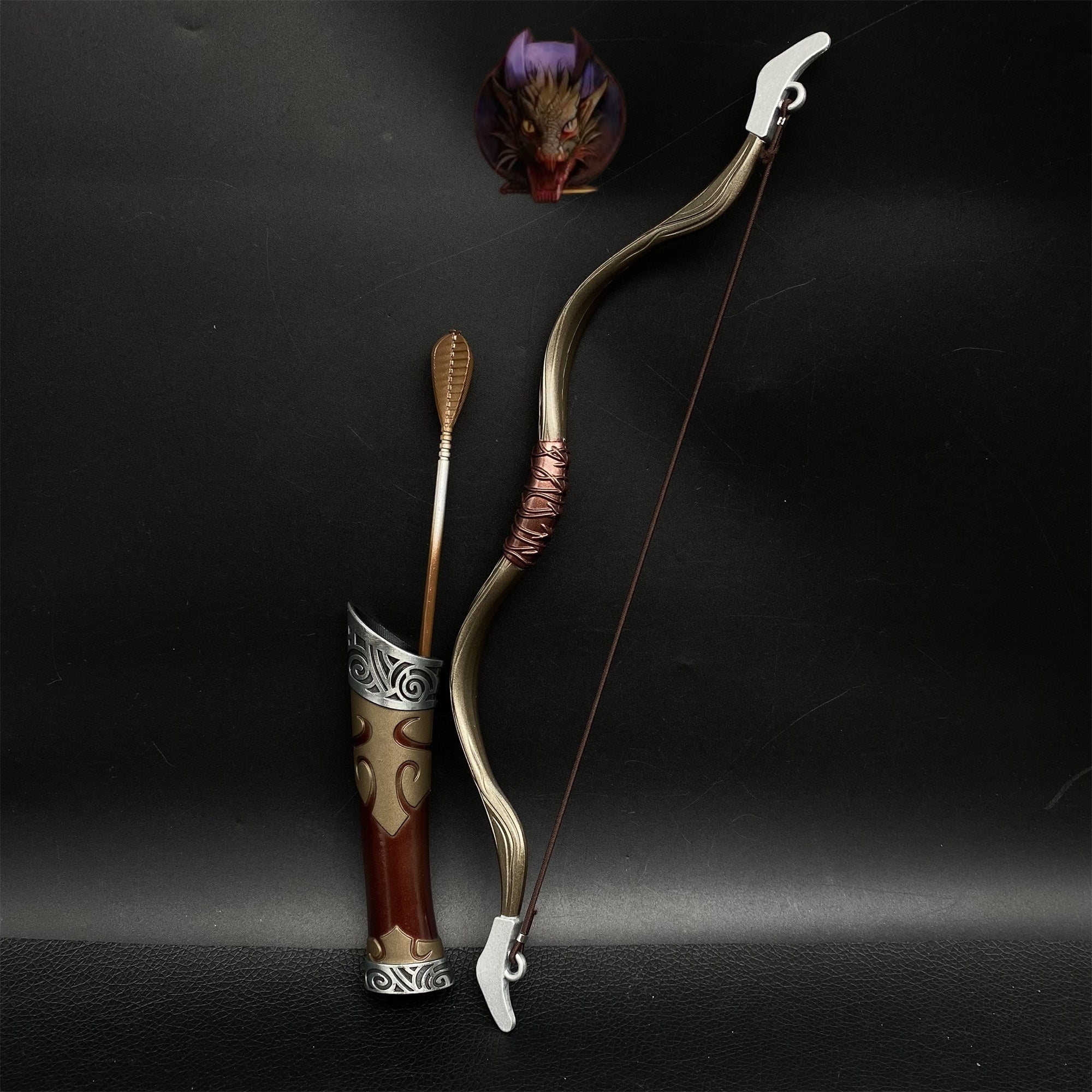 Skyrim Dravin's Bow Metal Replica 30CM
