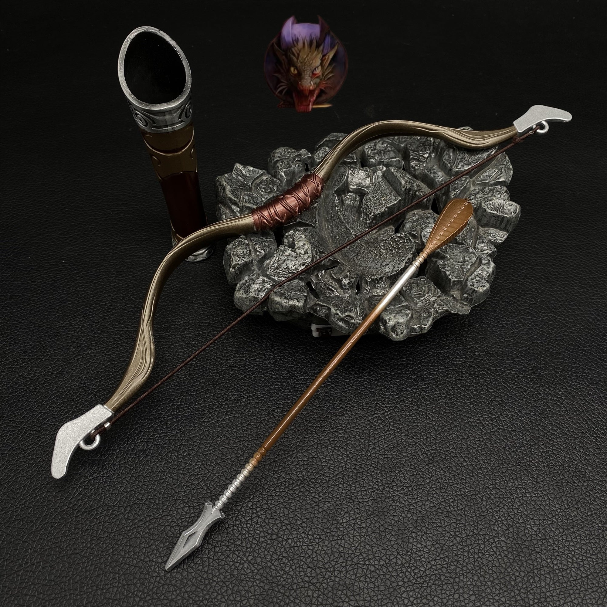 Skyrim Dravin's Bow Metal Replica 30CM
