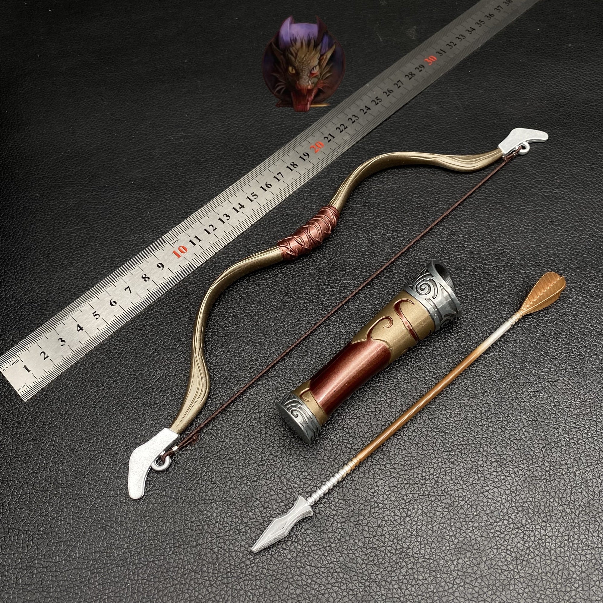 Skyrim Dravin's Bow Metal Replica 30CM