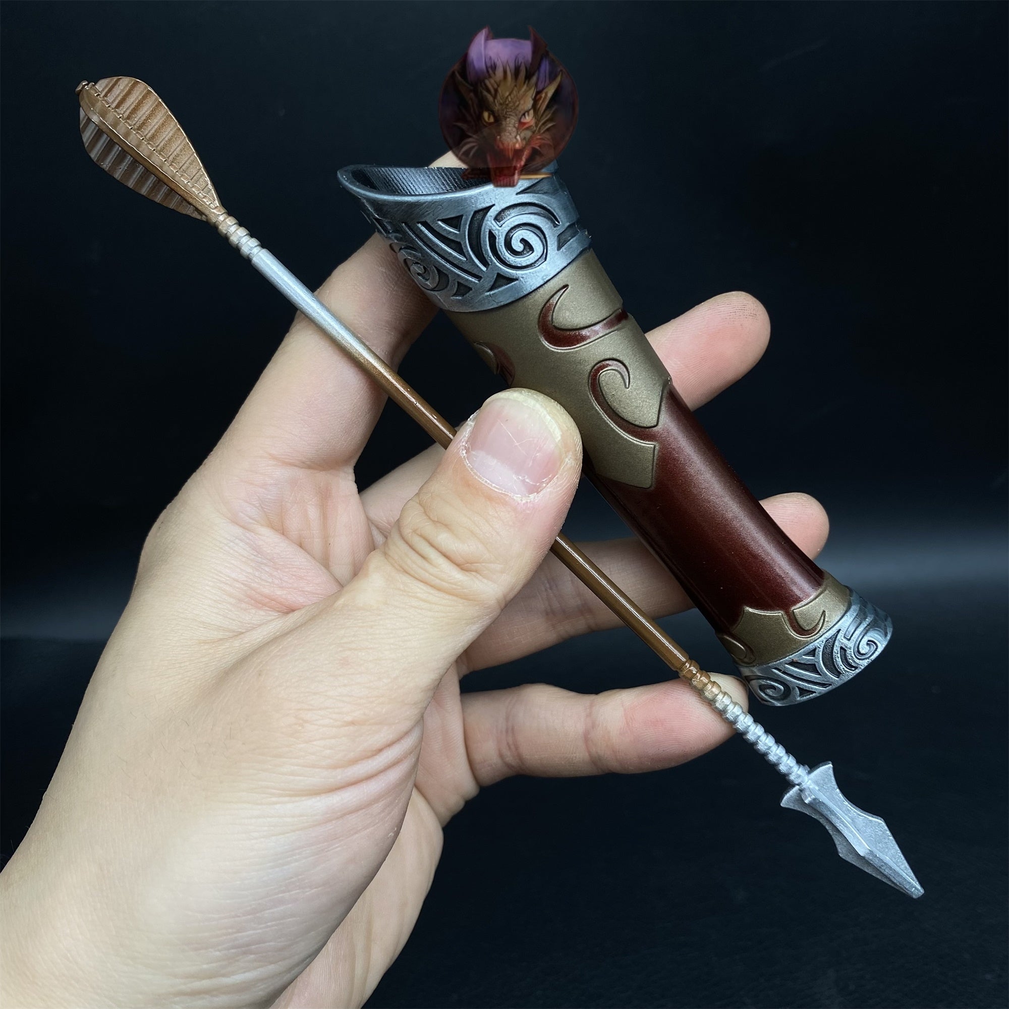 Skyrim Dravin's Bow Metal Replica 30CM