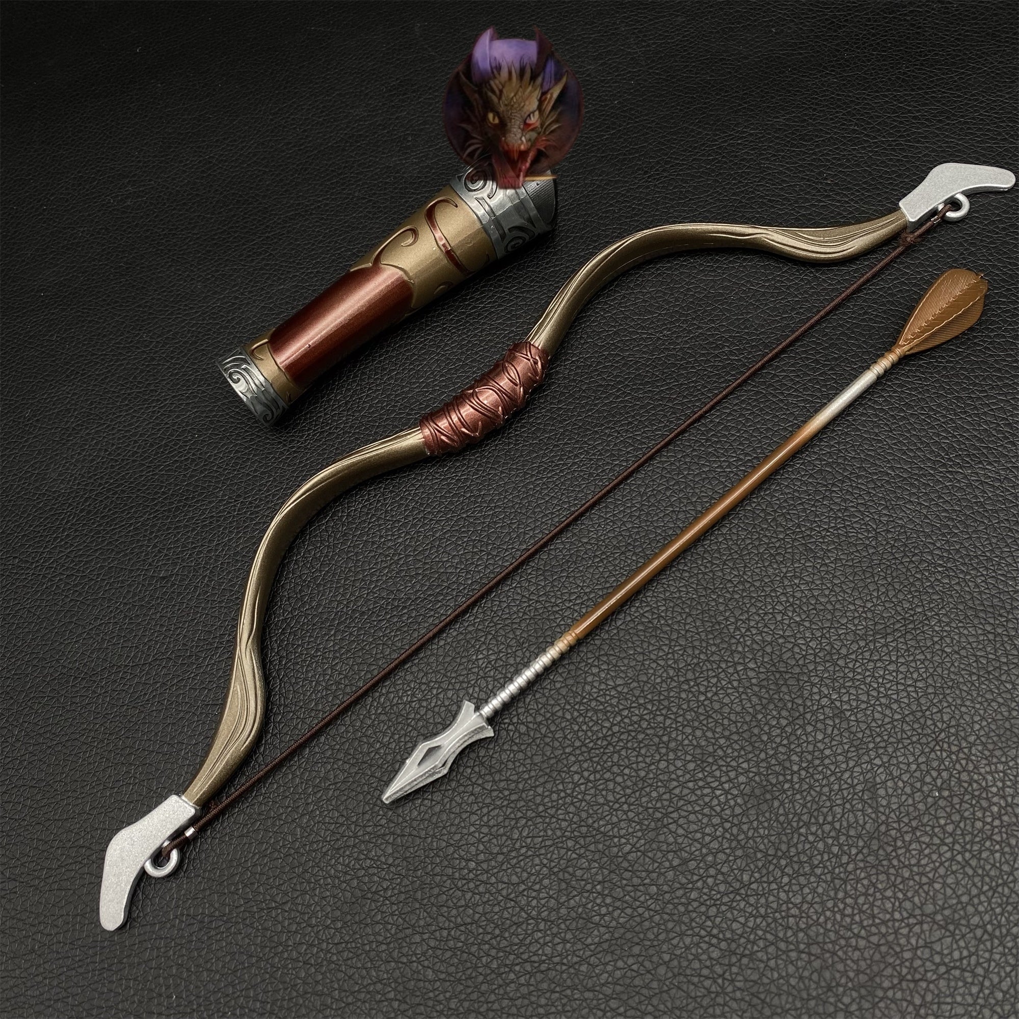 Skyrim Dravin's Bow Metal Replica 30CM