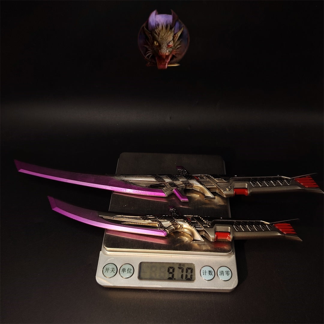 Death Duet Universal Dual Blades Heirloom Metal Replica A Pair