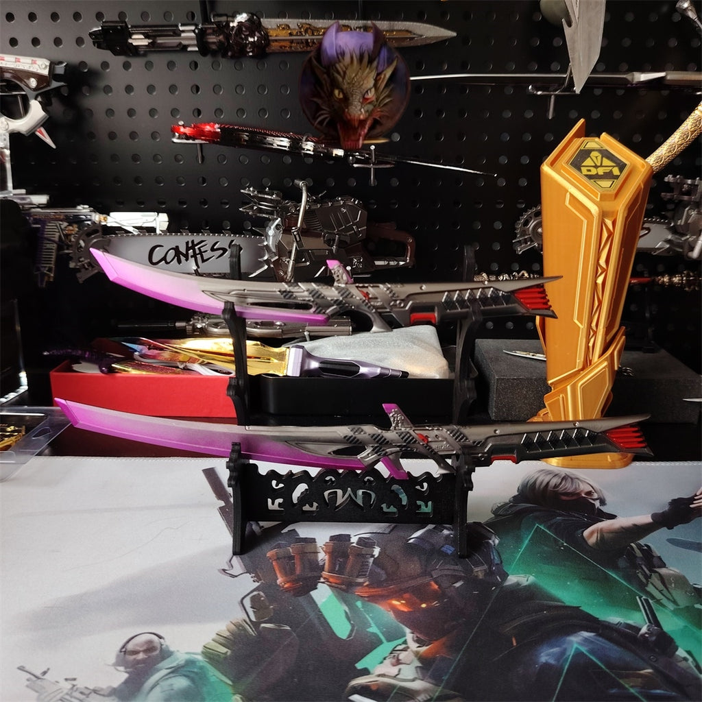 Death Duet Universal Dual Blades Heirloom Metal Replica A Pair
