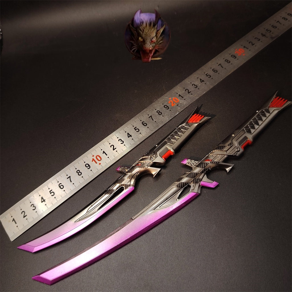 Death Duet Universal Dual Blades Heirloom Metal Replica A Pair