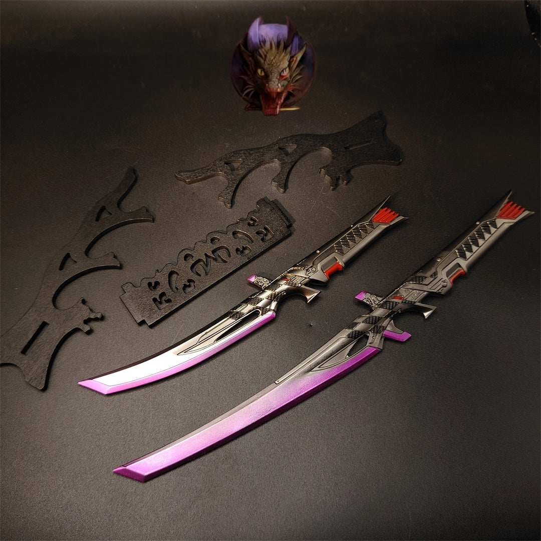 Death Duet Universal Dual Blades Heirloom Metal Replica A Pair