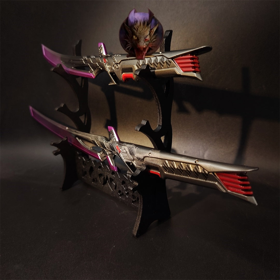 Death Duet Universal Dual Blades Heirloom Metal Replica A Pair