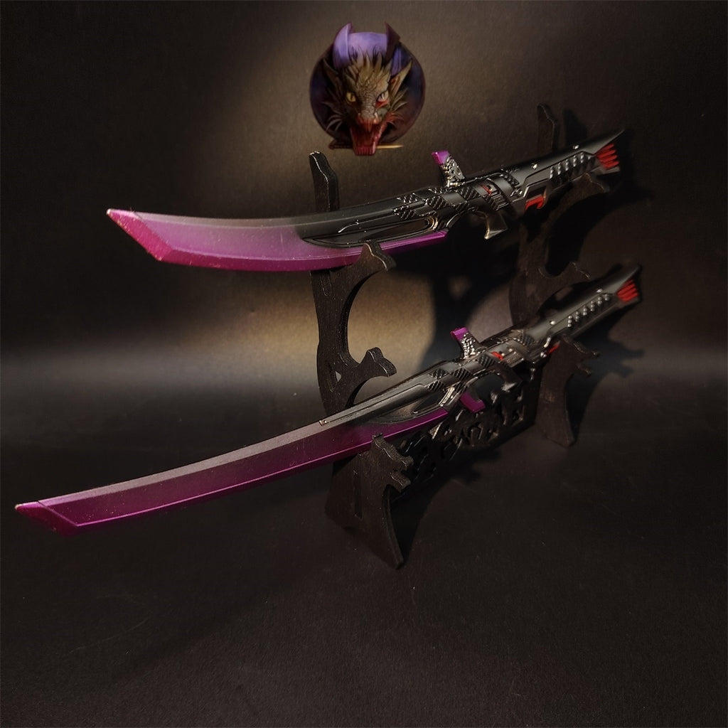 Death Duet Universal Dual Blades Heirloom Metal Replica A Pair