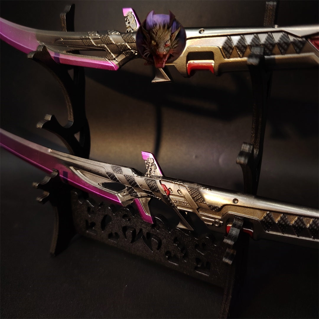 Death Duet Universal Dual Blades Heirloom Metal Replica A Pair