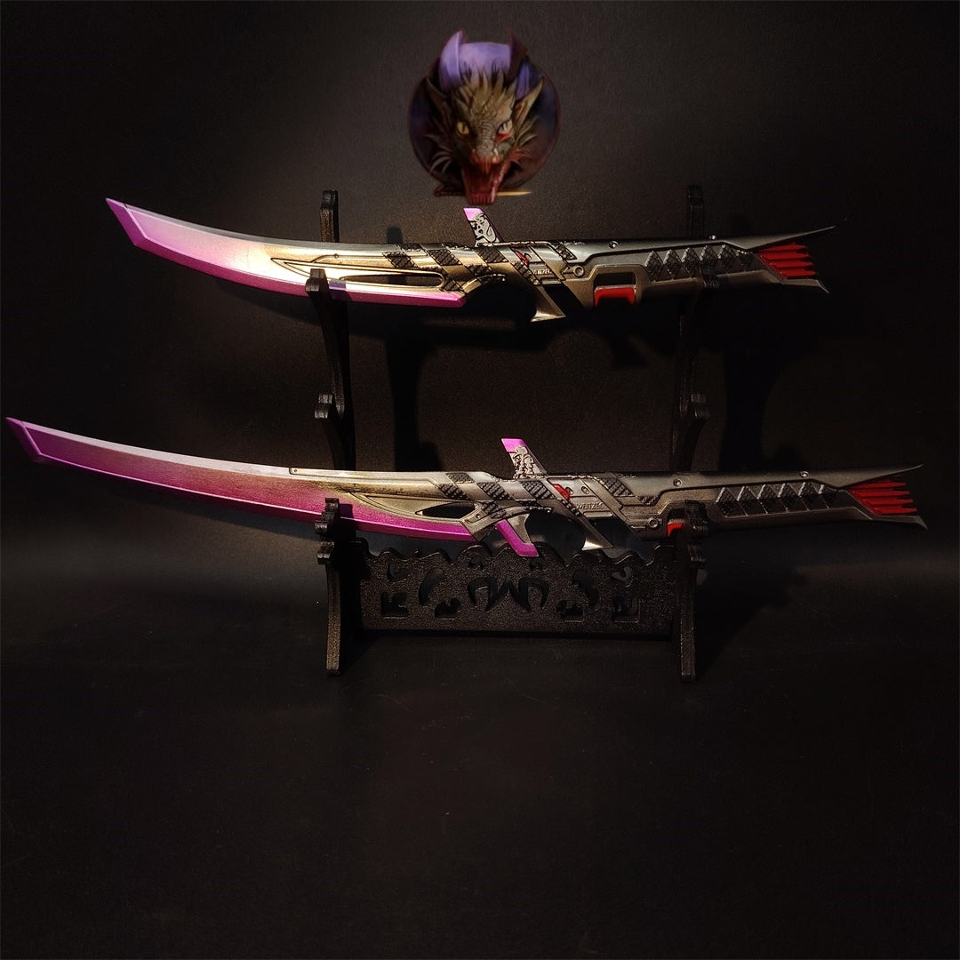 Death Duet Universal Dual Blades Heirloom Metal Replica A Pair
