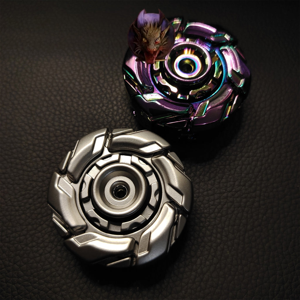 EDC Fidget Toys Stainless Steel Mechanical Armor Spinner