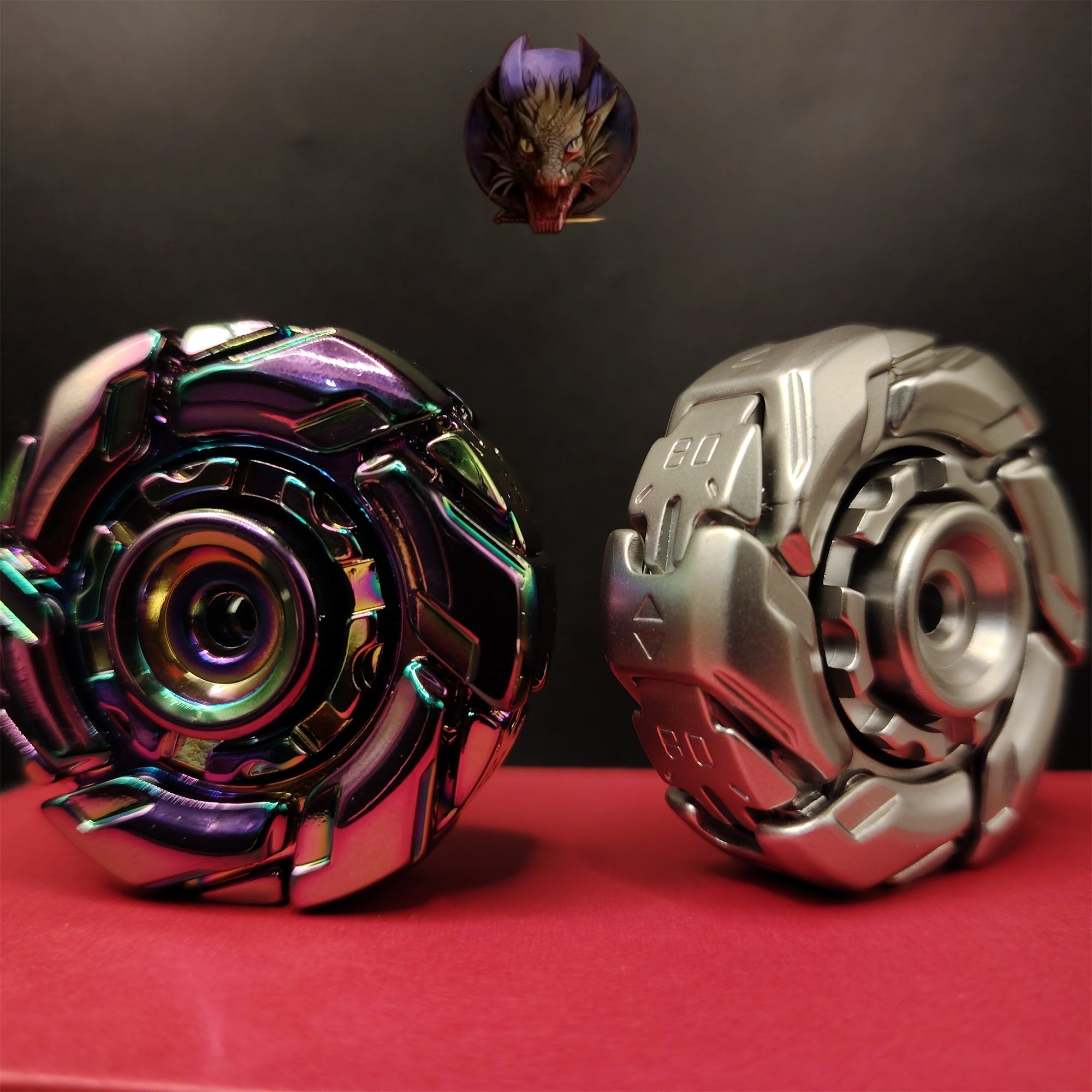 EDC Fidget Toys Stainless Steel Mechanical Armor Spinner