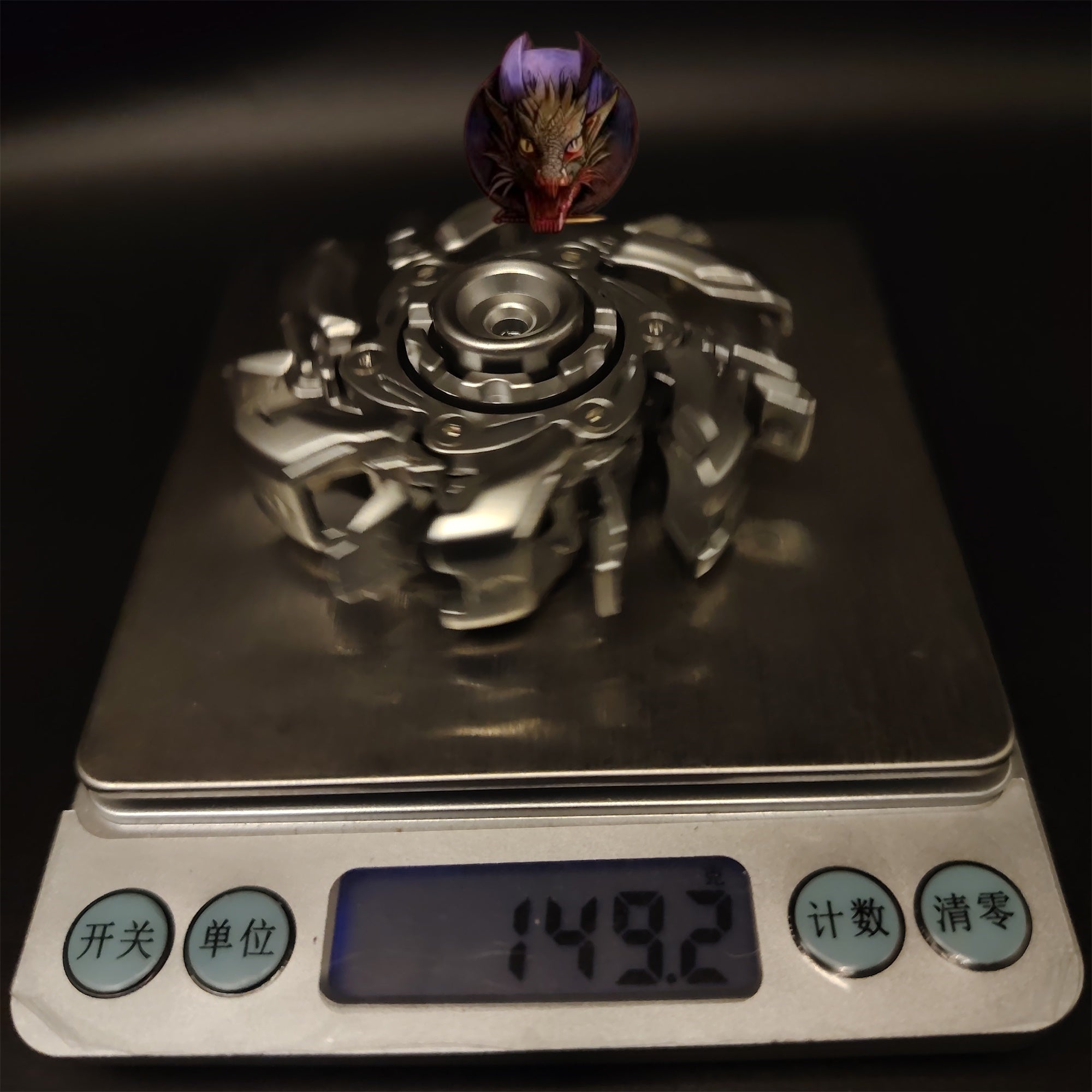 EDC Fidget Toys Stainless Steel Mechanical Armor Spinner