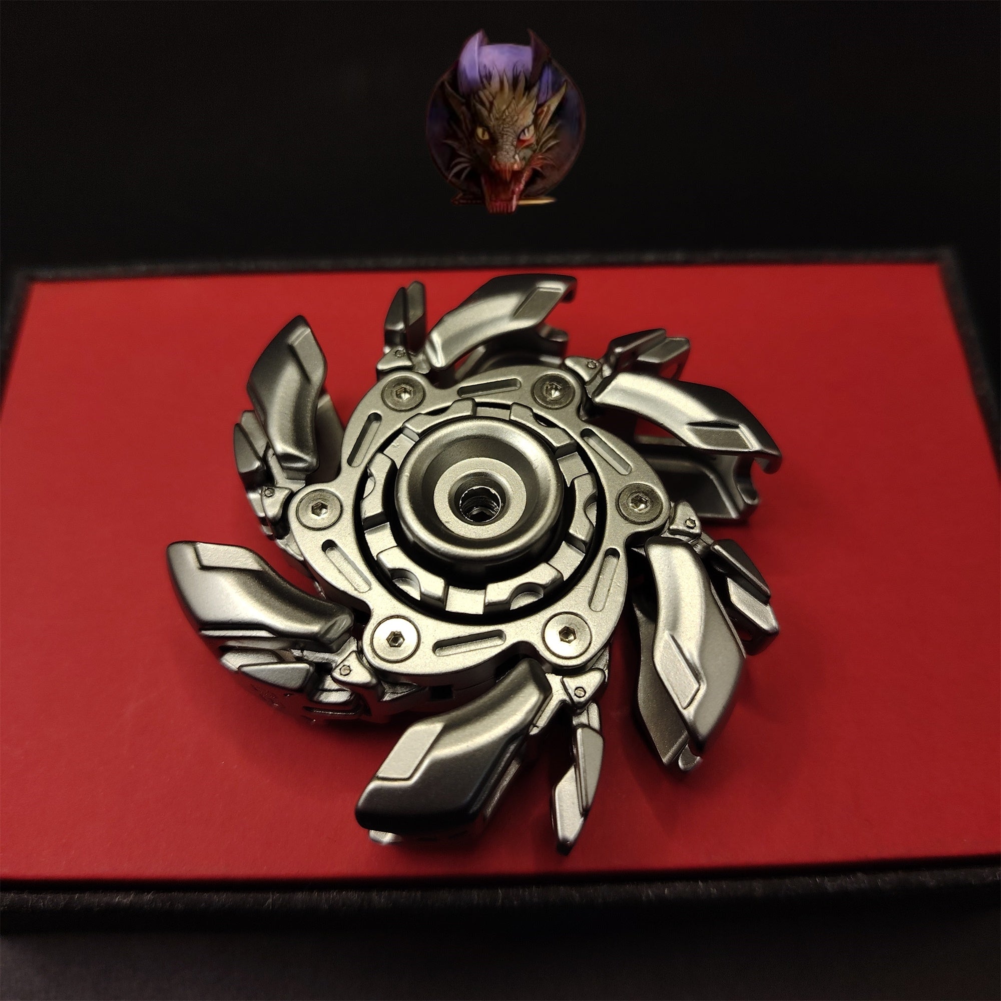 EDC Fidget Toys Stainless Steel Mechanical Armor Spinner