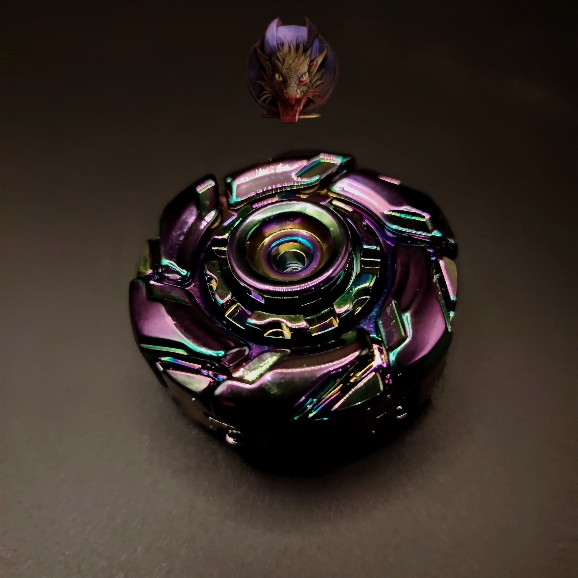 EDC Fidget Toys Stainless Steel Mechanical Armor Spinner