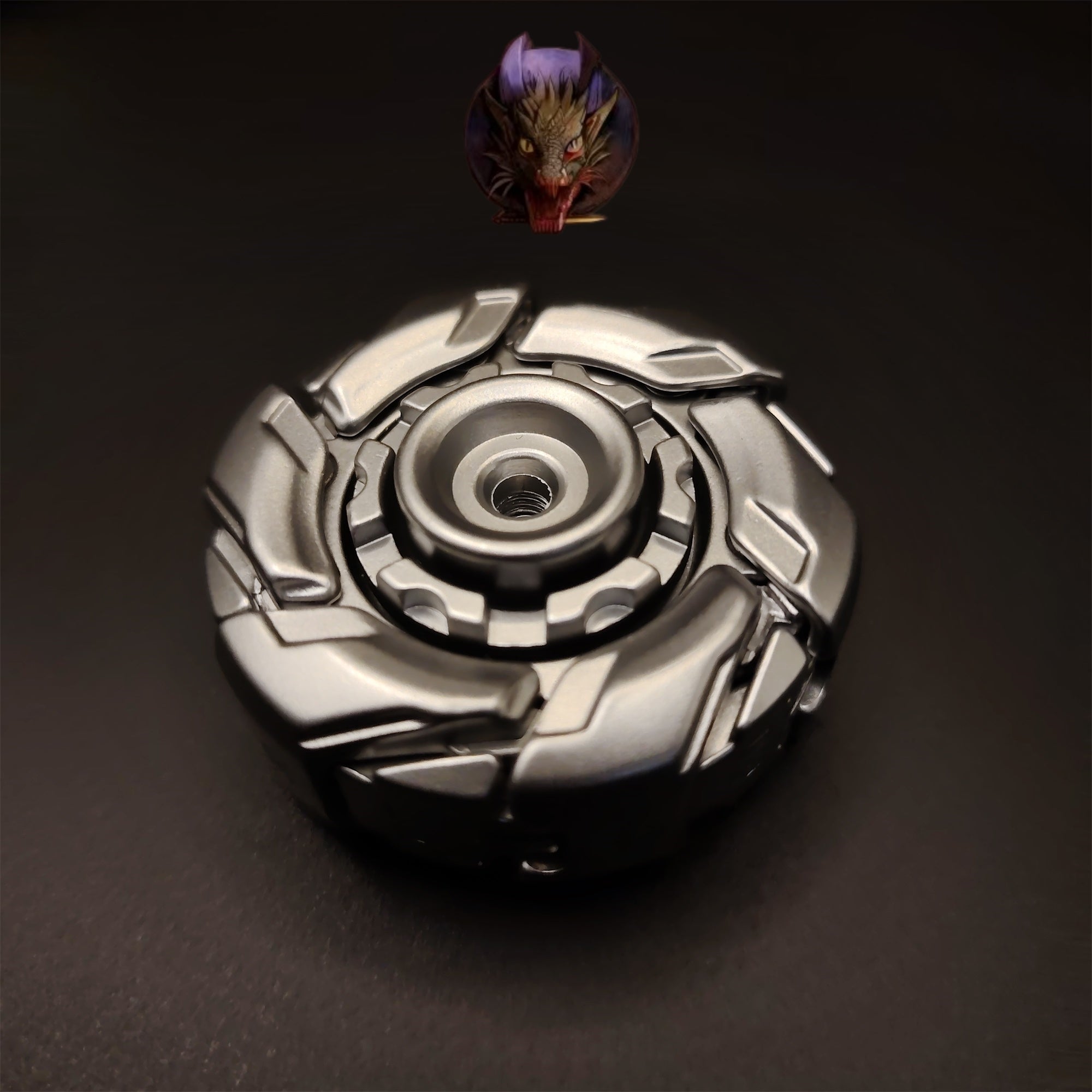 EDC Fidget Toys Stainless Steel Mechanical Armor Spinner