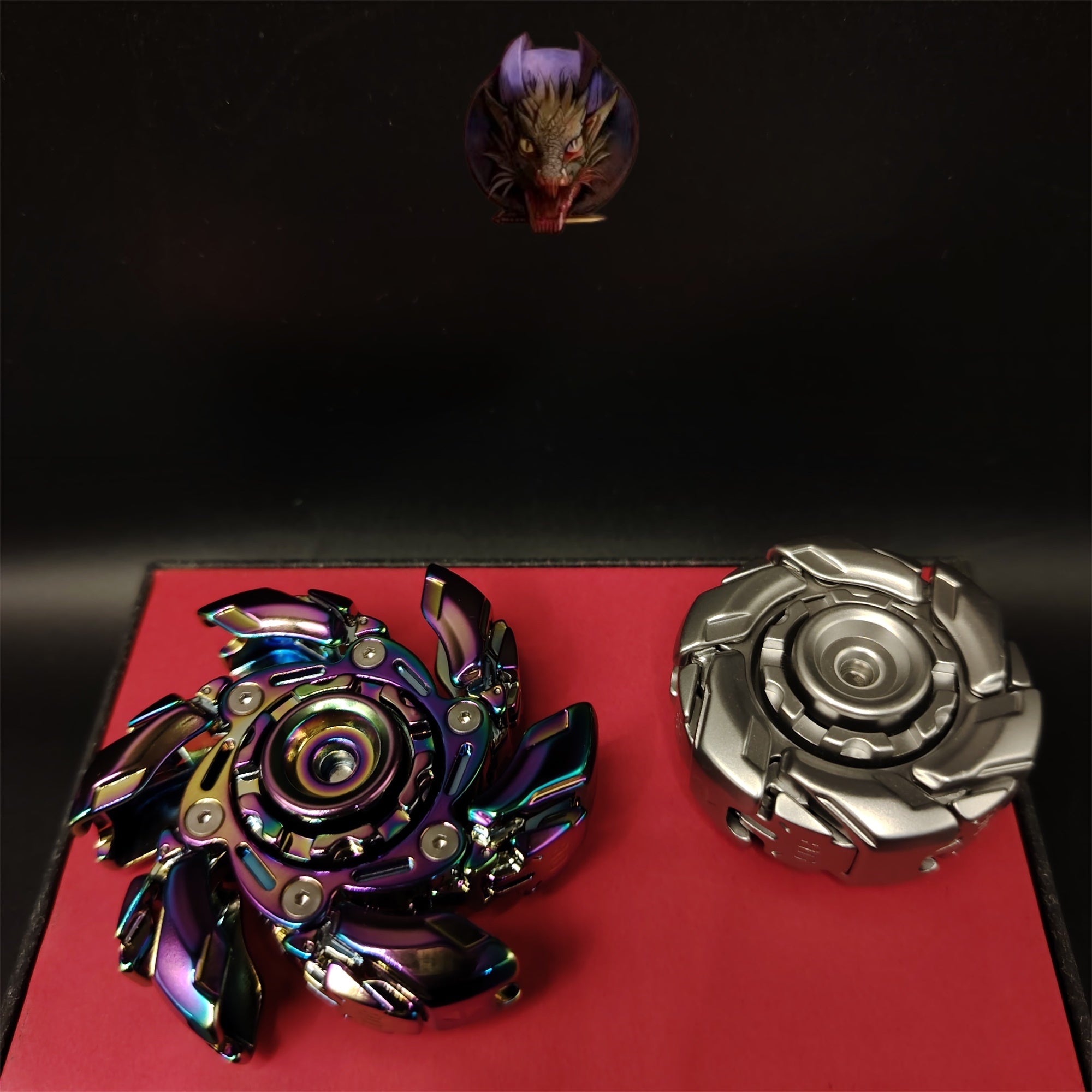 EDC Fidget Toys Stainless Steel Mechanical Armor Spinner