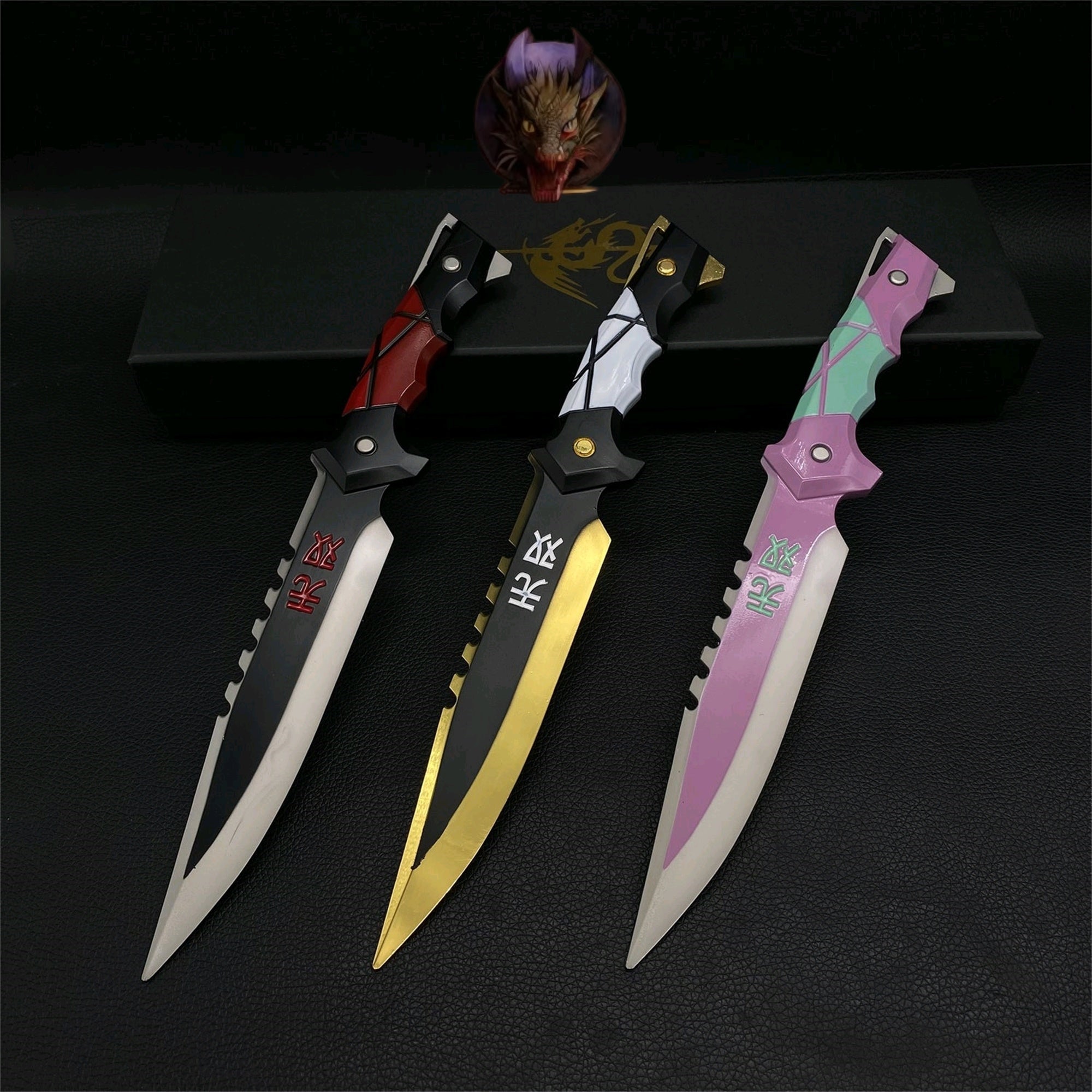Ego Knife Metal Blunt Blade Safety Cosplay Prop Metal Replica 3 Colors