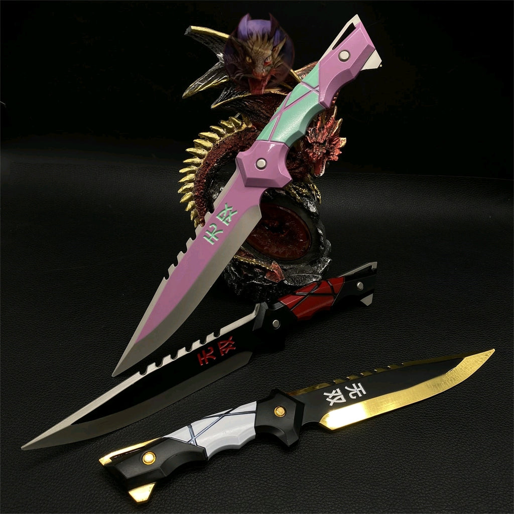 Ego Knife Metal Blunt Blade Safety Cosplay Prop Metal Replica 3 Colors
