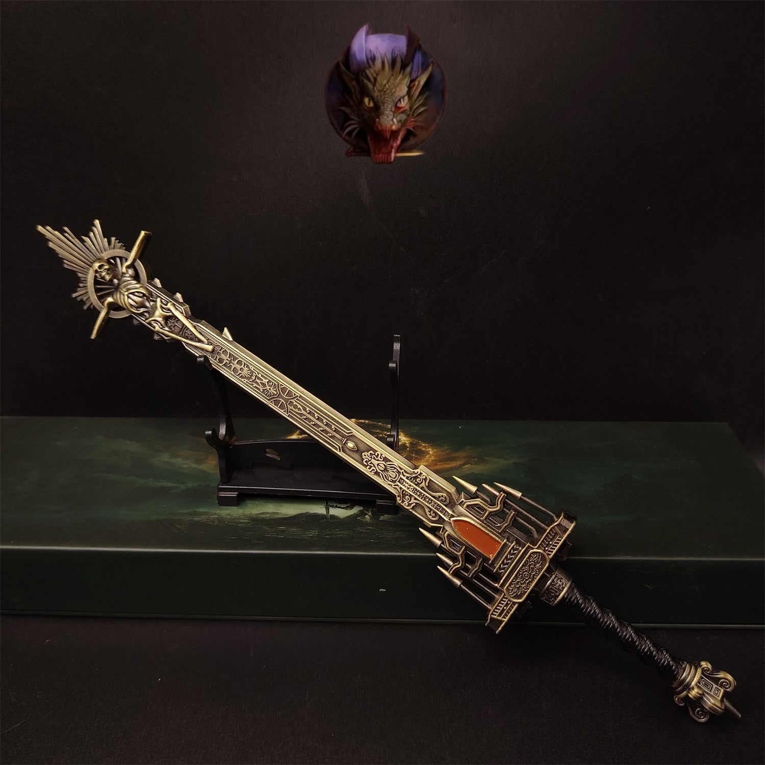 E Ring Golden Epitaph Sword 30cm/11.8'' Metal Replica