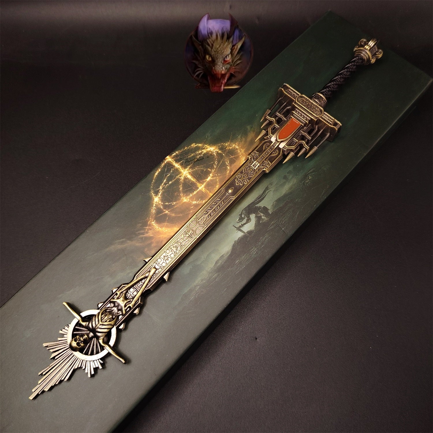 E Ring Golden Epitaph Sword 30cm/11.8'' Metal Replica