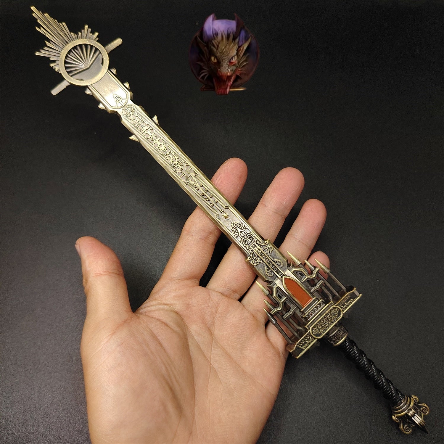 E Ring Golden Epitaph Sword 30cm/11.8'' Metal Replica