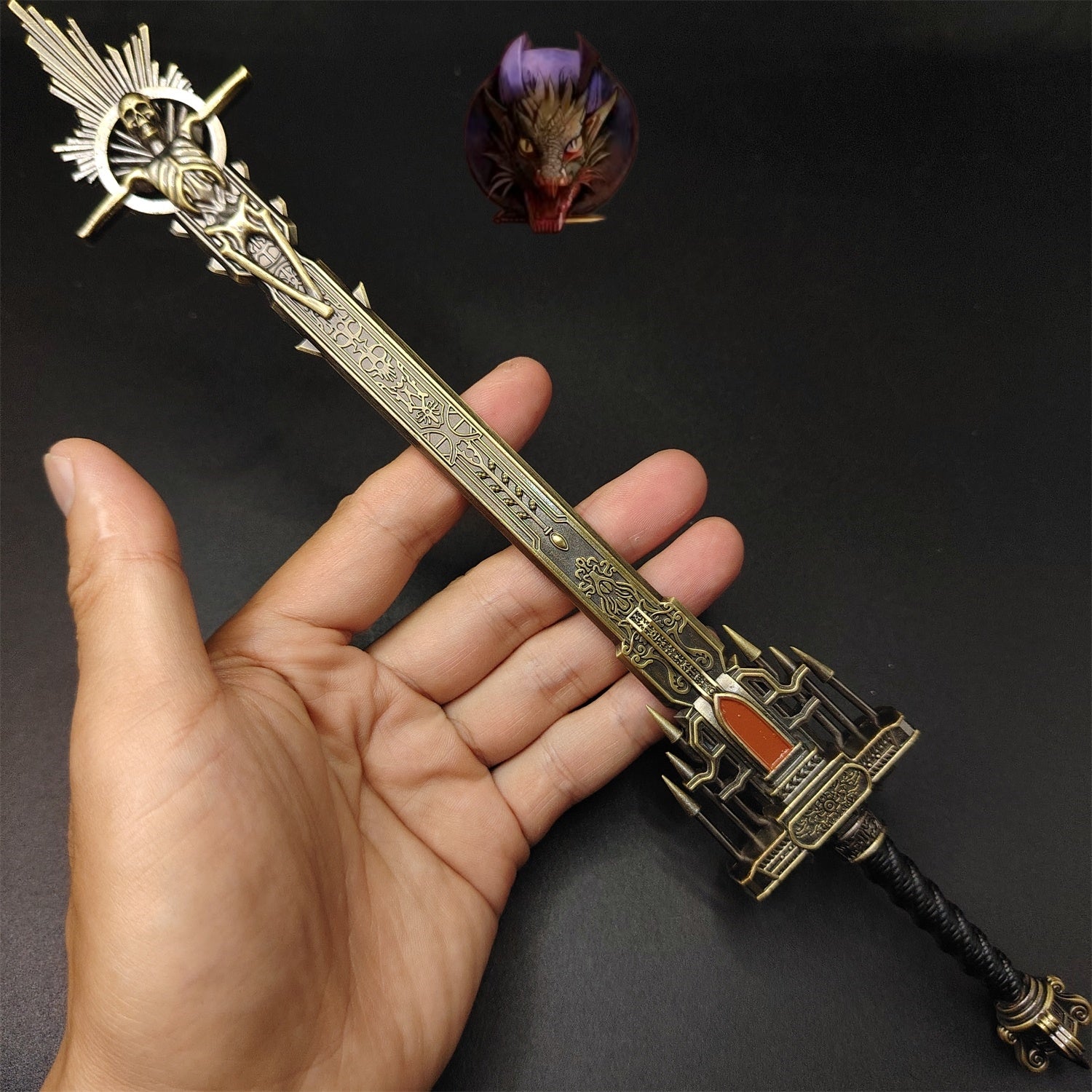E Ring Golden Epitaph Sword 30cm/11.8'' Metal Replica