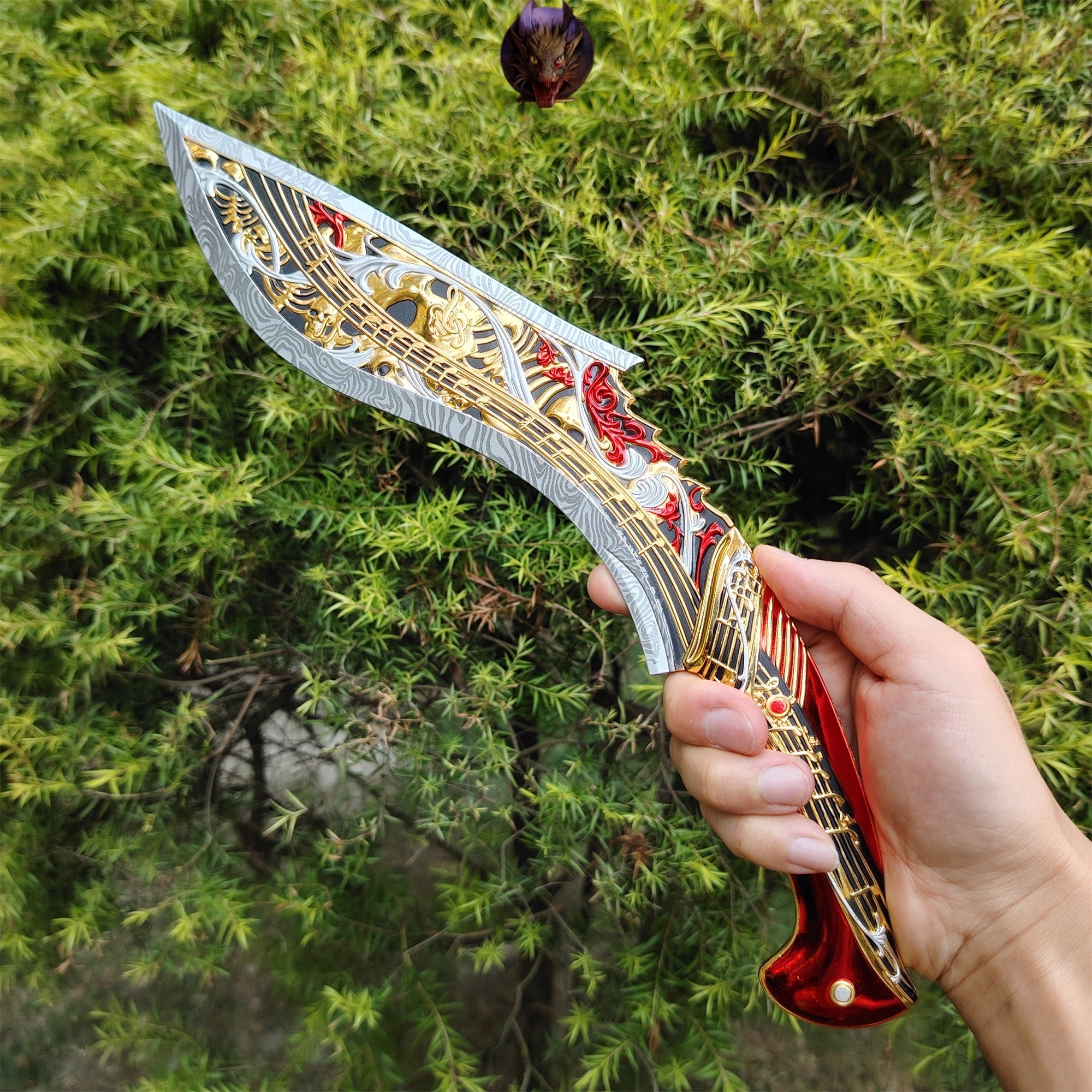 Delta Force Game Elegy Nepal Knife Metal Replica 35CM
